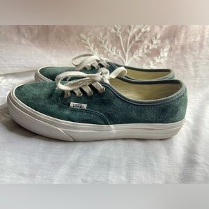 Unisex Suede Dark Green Vans